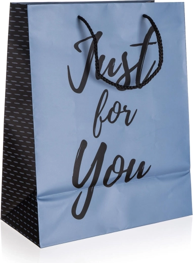 Τσάντα δώρου Just For You Blue L 26 × 32 × 13 cm