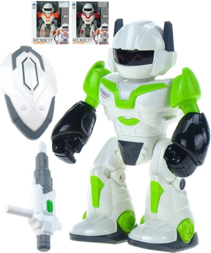 Adar Robot dominator πολεμικό ρομπότ με όπλο και ασπίδα 24 cm με φως και ήχο - 1 τεμάχιο
