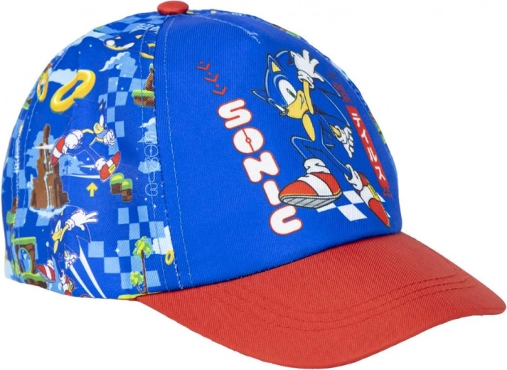 Καπέλο τζόκεϊ Sonic (κόκκινο-μπλε), Cerda - 1 τεμάχιο