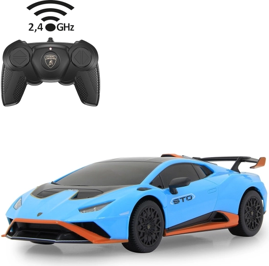 Τηλεκατευθυνόμενο αυτοκίνητο Lamborghini Huracán STO σε κλίμακα 1:24, μπλε