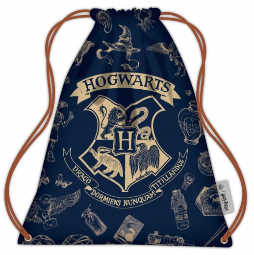 Harry Potter σάκος με κορδόνια ναυτικό μπλε και χρυσό