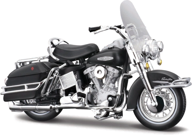 Maisto Harley-Davidson 1966 FLH Electra Glide ματ μαύρο 1:18