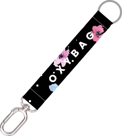 Κοντό λουράκι κλειδιών με καραμπίνερ Flowers