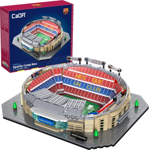 Σετ κατασκευής CaDA στάδιο SPOTIFY CAMP NOU – αδειοδοτημένο μοντέλο FC BARCELONA, 728 κομμάτια
