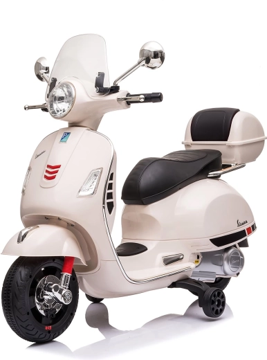 Chipolino ηλεκτρική παιδική μοτοσικλέτα Vespa GTS λευκή