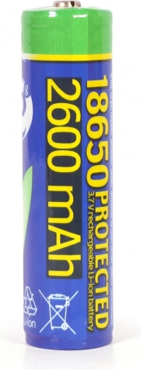Μπαταρία Li-ion 18650 3,7 V 2600 mAh με προστασία