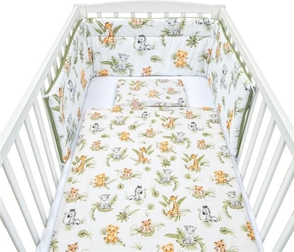 Παιδικά κλινοσκεπάσματα 3 τεμαχίων New Baby Jungle 100×135 cm
