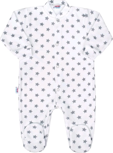 Βρεφικό φορμάκι NEW BABY Classic II γκρι με αστεράκια