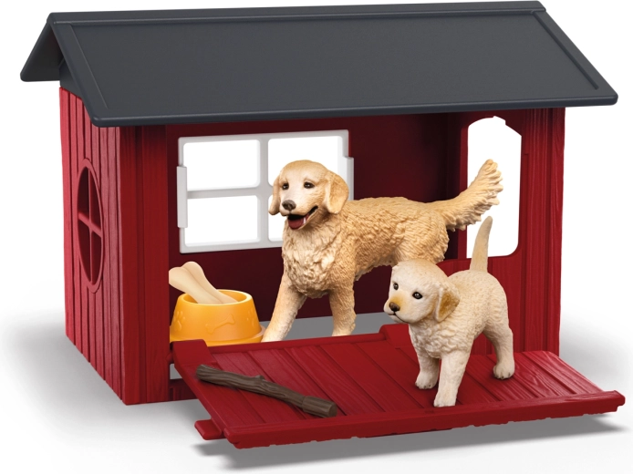 Σπιτάκι σκύλου με Γκόλντεν Ριτρίβερ Schleich Farm World