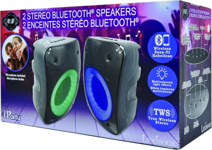 Lexibook iParty σετ φορητών ηχείων Bluetooth με μικρόφωνο