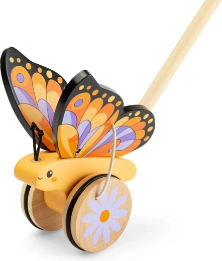 Ξύλινο ωθητικό παιχνιδάκι Bigjigs Toys – πεταλούδα