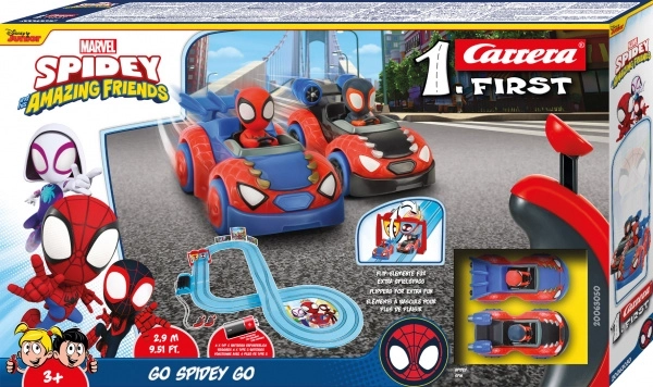 Πίστα αυτοκινήτων Carrera First Spidey Go Webs Go 2,9 m
