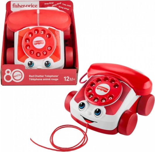 Τηλέφωνο Fisher-Price Chatter – επετειακή έκδοση για τα 80 χρόνια της MATTEL, κόκκινο