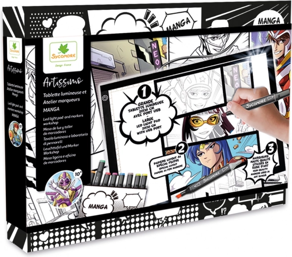 Artissimo - Δημιουργικό σετ Manga με φωτιζόμενο tablet