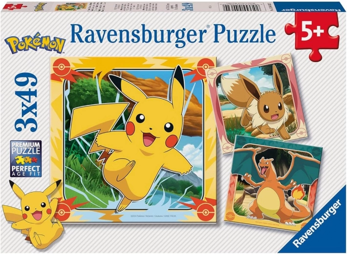Παζλ Pokémon 3x49 κομμάτια RAVENSBURGER