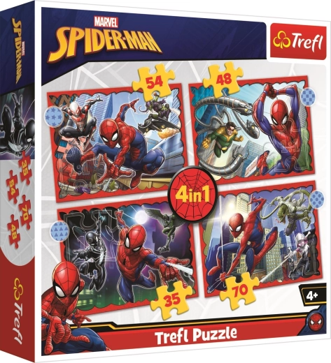 Παζλ 4 σε 1 Ηρωικός Spider-Man