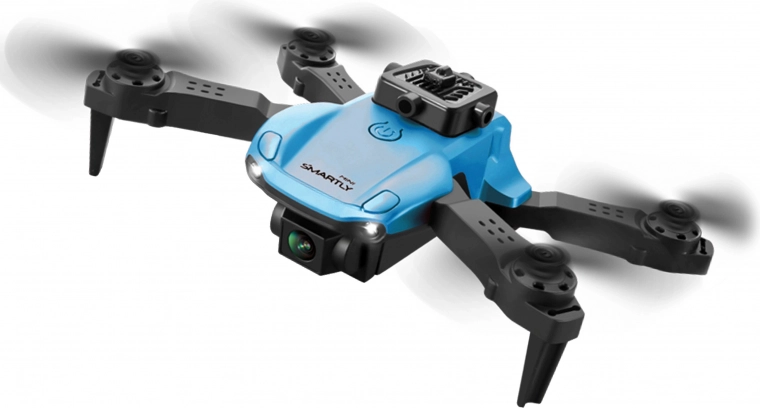 Μίνι αναδιπλούμενο RC drone SMARTLY χωρίς κάμερα, μπλε