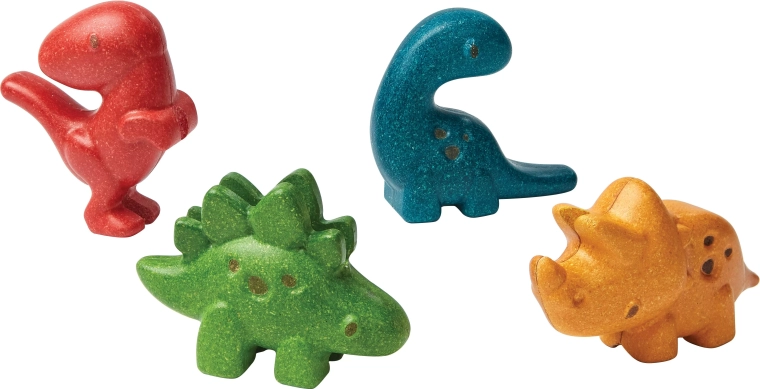 Σετ ξύλινων δεινοσαύρων Plan Toys