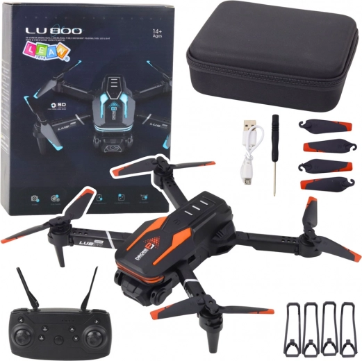 Drone με κάμερα LU800 με φώτα LED - πορτοκαλί