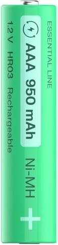 Χωρητικότητα 950 mAh και τάση 1,2 V