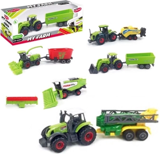 Τρακτέρ Moje farma 1:64 μεταλλικό και πλαστικό μοντέλο