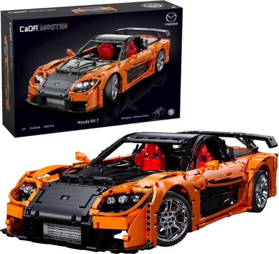 Σετ κατασκευής CaDA RC σπορ αυτοκίνητο MAZDA RX-7 56 cm, 3305 κομμάτια