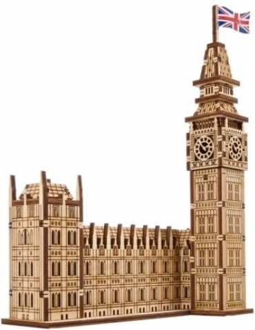 Ugears 3D ξύλινο μηχανικό παζλ Big Ben