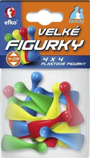 Efko Family μεγάλες έγχρωμες φιγούρες για επιτραπέζια παιχνίδια 16 τεμ.