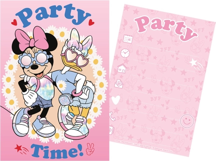Σετ πάρτι προσκλήσεων και φακέλων MINNIE MOUSE 5+5