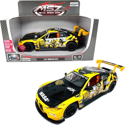 Μεταλλικό μοντέλο BMW M4 GT3 με φώτα και ήχο 1:24