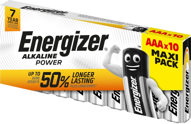 Αλκαλικές μπαταρίες Energizer AAA LR03 Family Pack 10 τεμ.