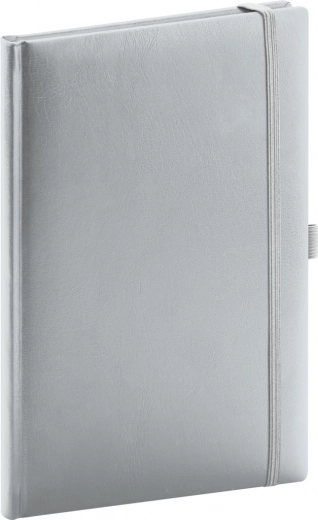 Σημειωματάριο Notique Balacron ασημί με τελείες 15 × 21 cm