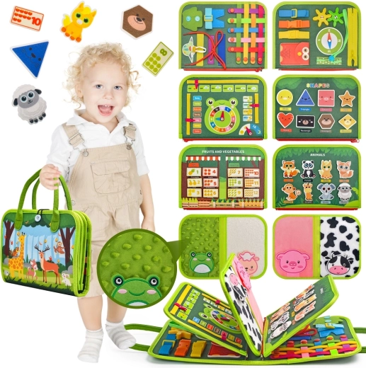 2Kids Toys αισθητηριακό βιβλίο δραστηριοτήτων (busy book) Ζωάκια