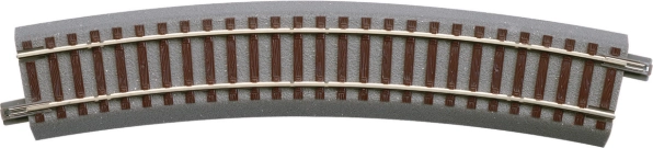 ROCO geoLINE καμπύλη ράγα με υπόστρωμα R502,7 mm, 22,5°, H0