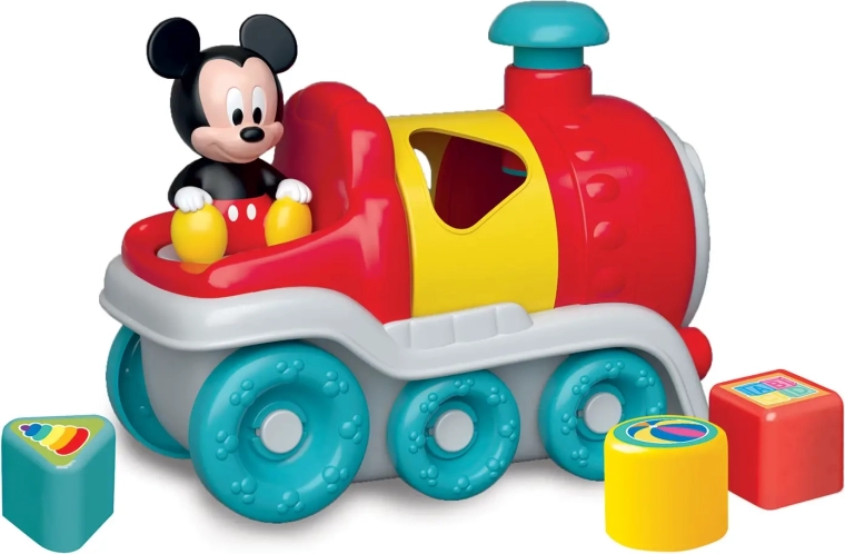 Clementoni Baby τρενάκι ταξινόμησης με ένθετα Mickey Mouse
