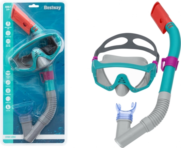 Σετ μάσκας και αναπνευστήρα (snorkel) BESTWAY – Τυρκουάζ