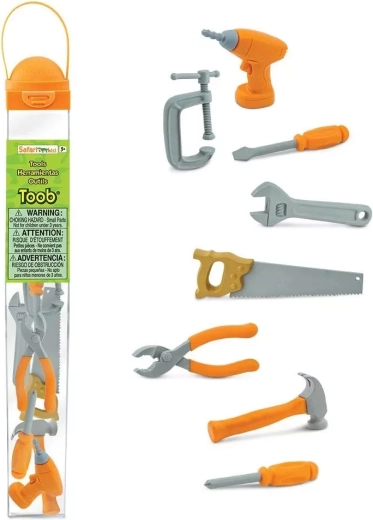 Safari Ltd. Toobs σωλήνας με εργαλεία για μικρούς μαστόρους