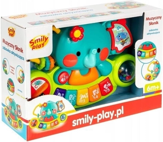 Μουσικό ελεφαντάκι SmilyPlay