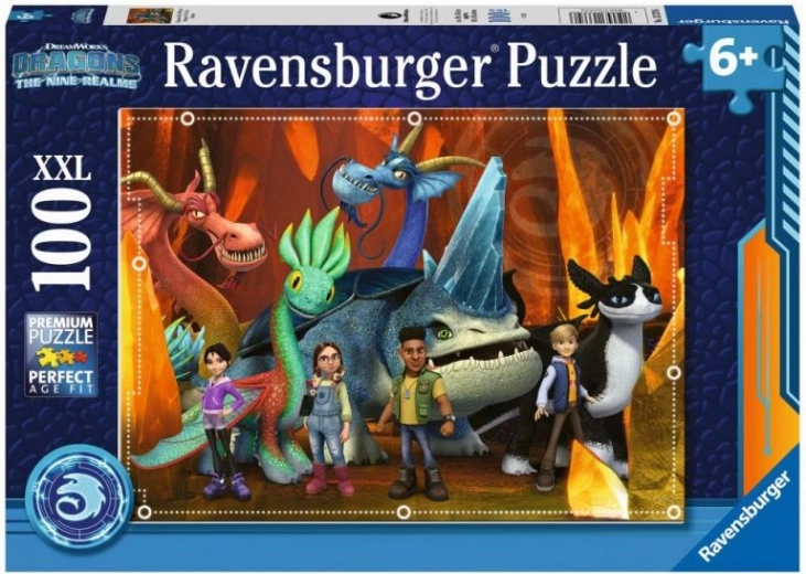 RAVENSBURGER παιδικό παζλ ΠΩΣ ΝΑ ΕΚΠΑΙΔΕΥΣΕΤΕ ΤΟΝ ΔΡΑΚΟ ΣΑΣ: THE NINE REALMS xxl 100 κομμάτια