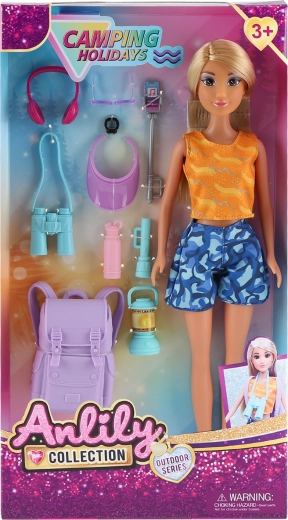 Κούκλα Anlily σε εκδρομή με αξεσουάρ 30 cm