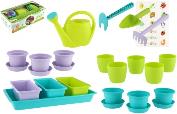 Σετ κήπου Gardenico Kids με γλάστρες