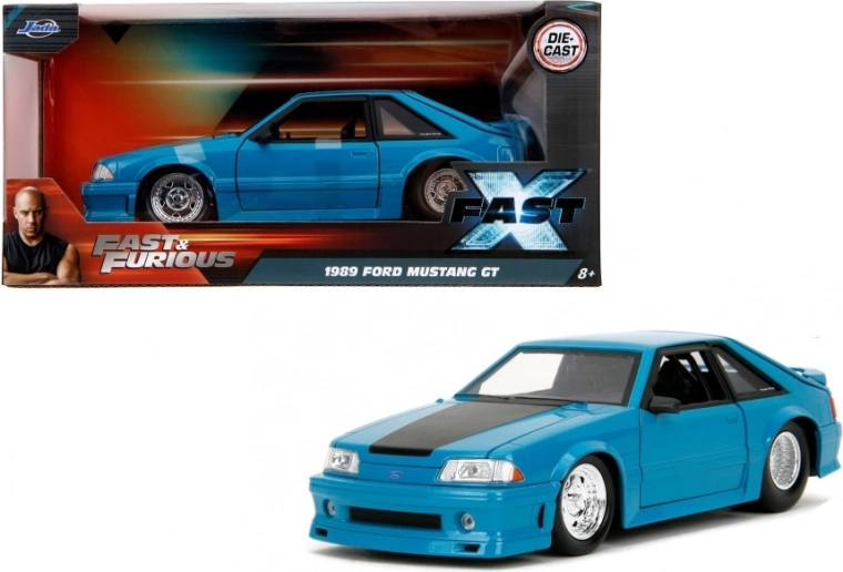 1989 ford mustang gt 1:24 από jada toys – fast & furious 10 αδειοδοτημένο μοντέλο