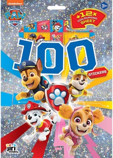 Αυτοκόλλητα και σελίδες ζωγραφικής Paw Patrol (100 τεμ.)