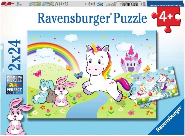 Παζλ RAVENSBURGER παραμυθένιος μονόκερος 2×24 κομμάτια