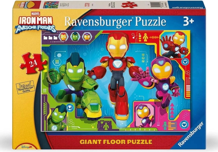 Ravensburger Γιγαντιαίο παζλ δαπέδου Iron Man και οι καταπληκτικοί του φίλοι 24 κομμάτια