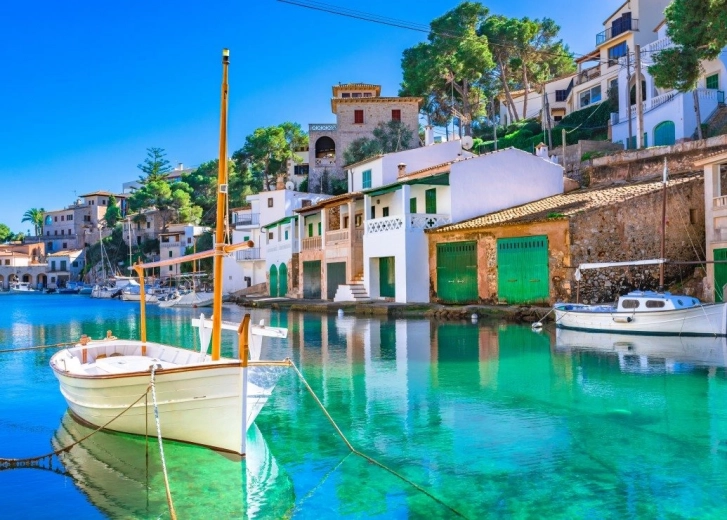 Παζλ Bluebird Ψαράδικο λιμάνι στην Cala Figuera 500 κομμάτια