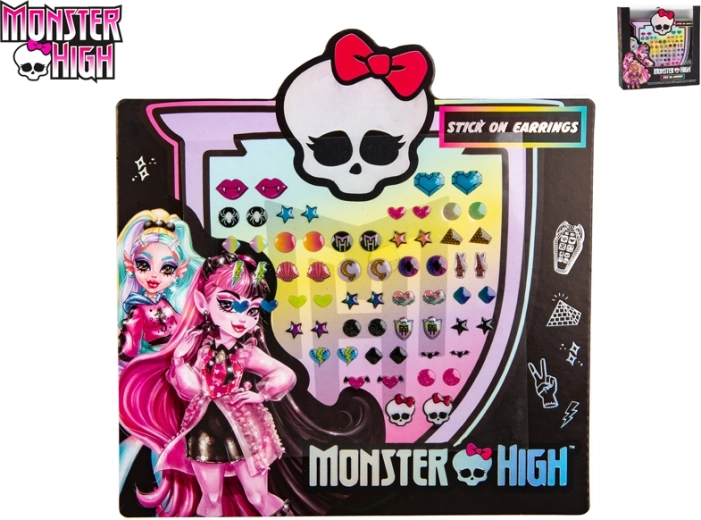 Αυτοκόλλητα σκουλαρίκια MONSTER HIGH – σετ 24 τεμαχίων για παιδιά