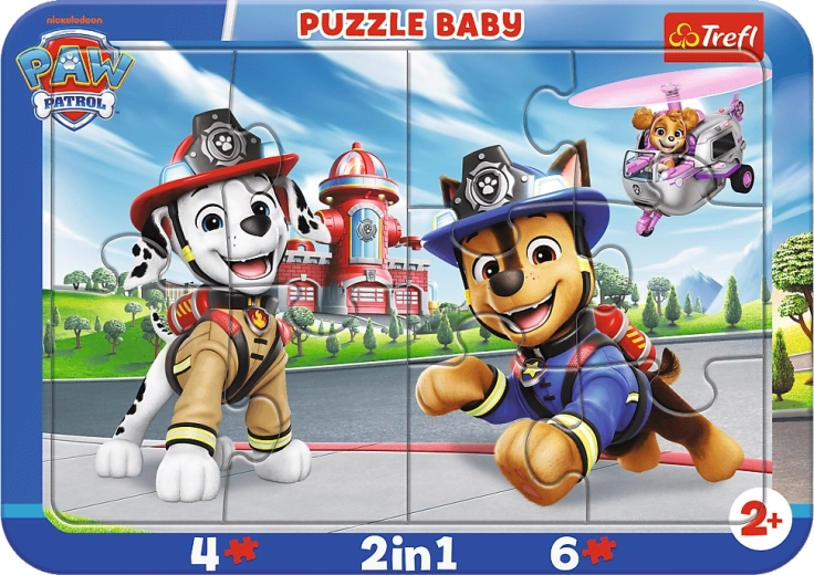 Βρεφικό παζλ Trefl Paw Patrol: φίλοι 2σε1 (10 κομμάτια)