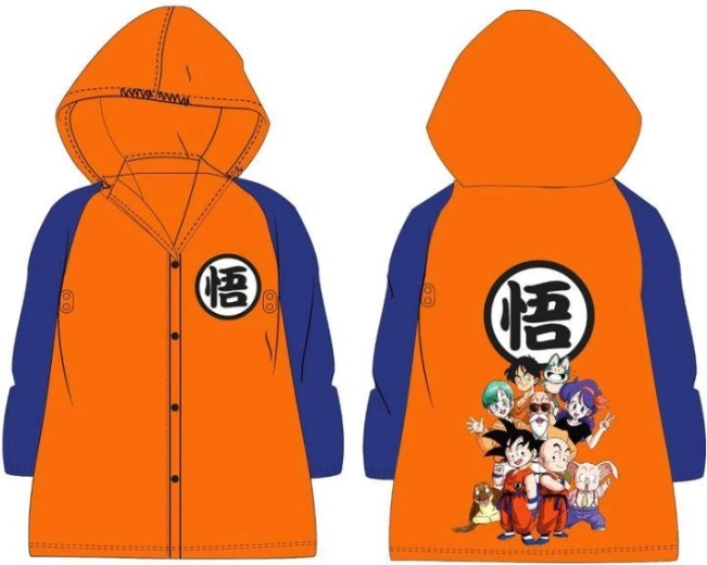 Παιδικό αδιάβροχο Dragon Ball με κουκούλα – Πορτοκαλί (848389-1)