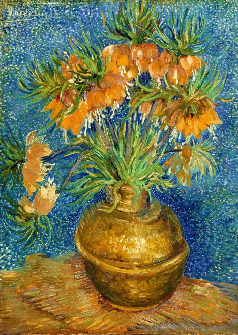 Παζλ Vincent van Gogh: Ίριδες σε χάλκινο βάζο 1000 κομμάτια